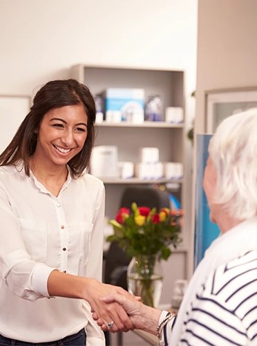 Physical Therapy St Louis Park MN Ladies Shaking Hands